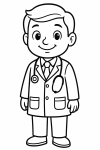 Ausmalbild Arzt