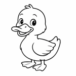 Ausmalbild Ente