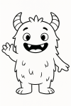 Ausmalbild Monster