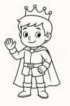 Ausmalbild Prinz